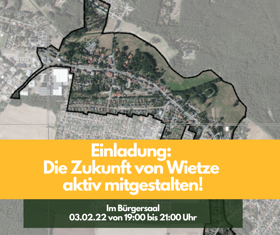 Einladung Die Zukunft von Wietze aktiv mitgestalten gvwietze