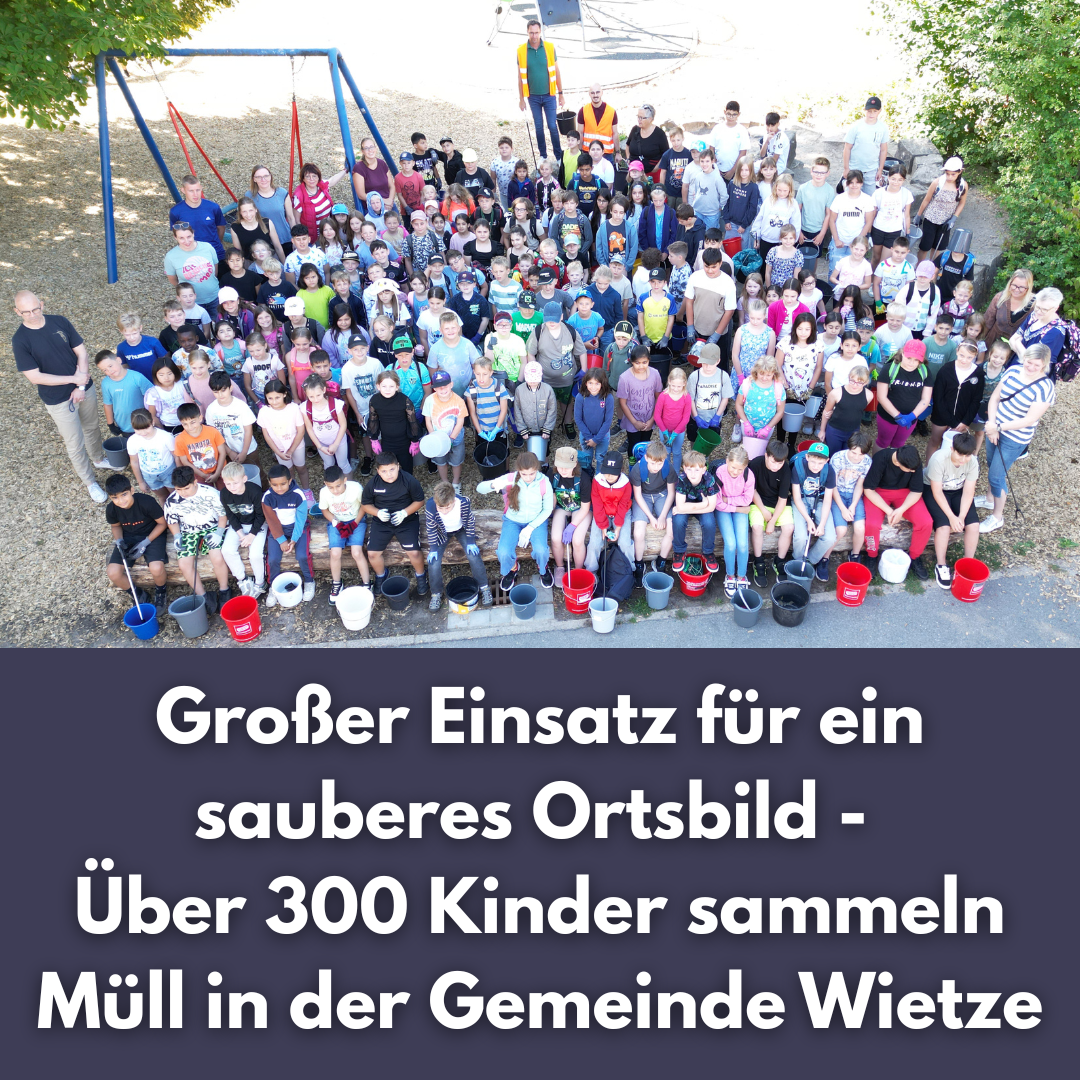 Über 300 Kinder sammeln Müll in der Gemeinde - 1 Über 300 Kinder sammeln Müll in der Gemeinde - 1