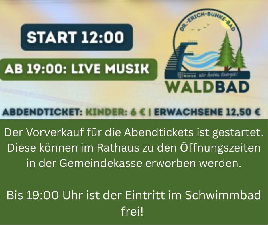 Vorverkauf startet - 1 Vorverkauf startet - 1