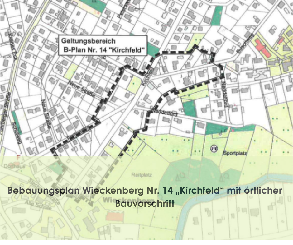 Bebauungsplan Wieckenberg Nr.14 Kirchfeld - 1