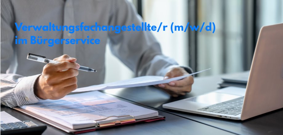 Verwaltungsfachangestellte/r (m/w/d) im Bürgerservice Bademeister gesucht
