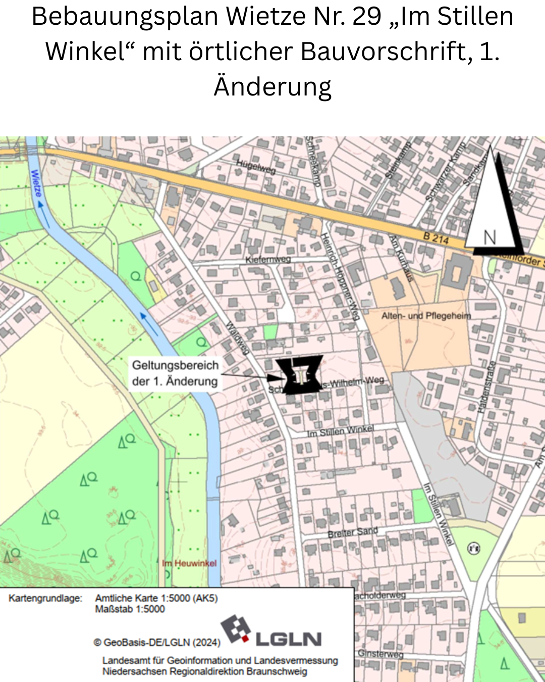Bebauungsplan Wietze Nr. 29 „Im Stillen Winkel“ mit örtlicher Bauvorschrift, 1. Änderung - 1